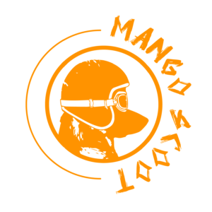 Orange mango scoot logo